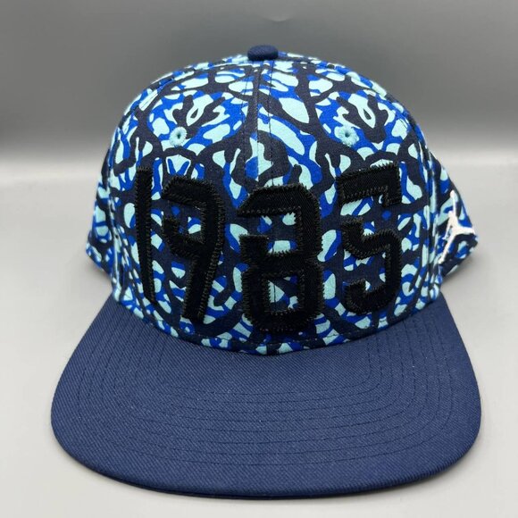 Air Jordan Hat Men Blue 1985 Camouflage Jumpman Snap‎ Back Cap - Picture 1 of 8